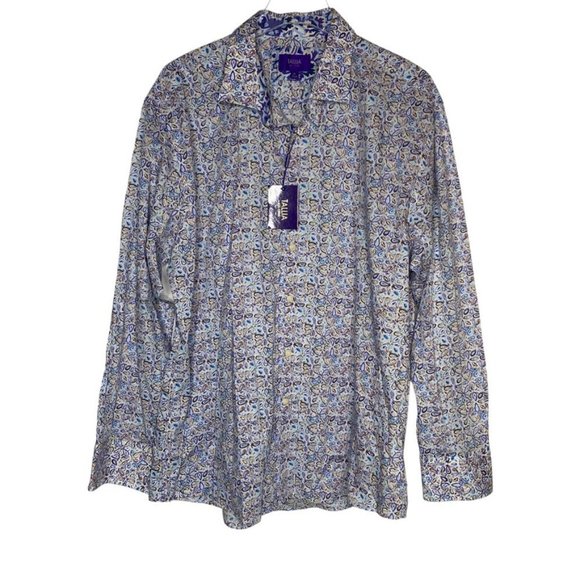 TALLIA Other - Tallia button down shirt purple floral NWT size XL 17.5